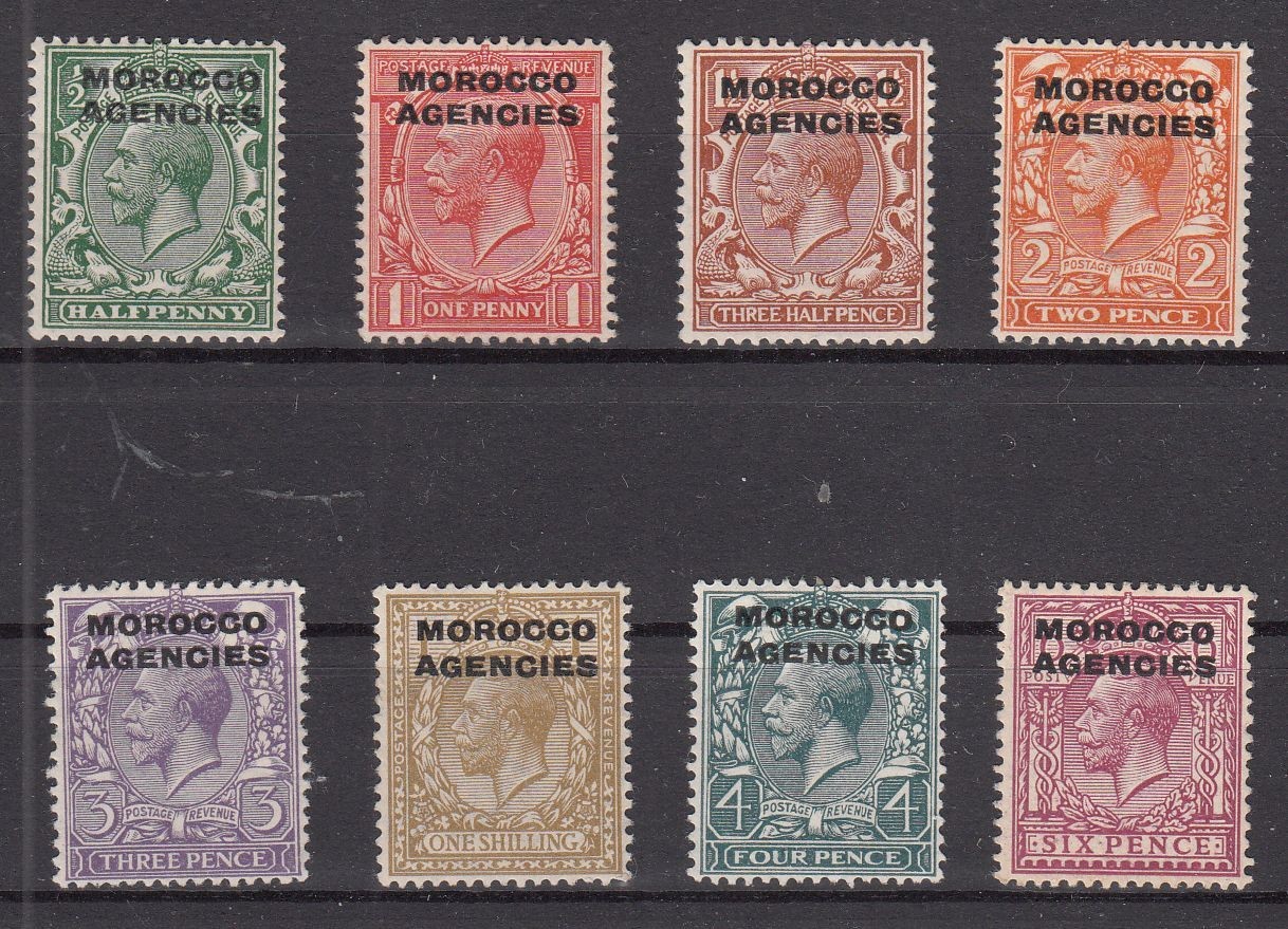 SN26435/ MOROCCO BRITISH OFFICE – 1914 / 1921 AMAZING MINT SELECTION