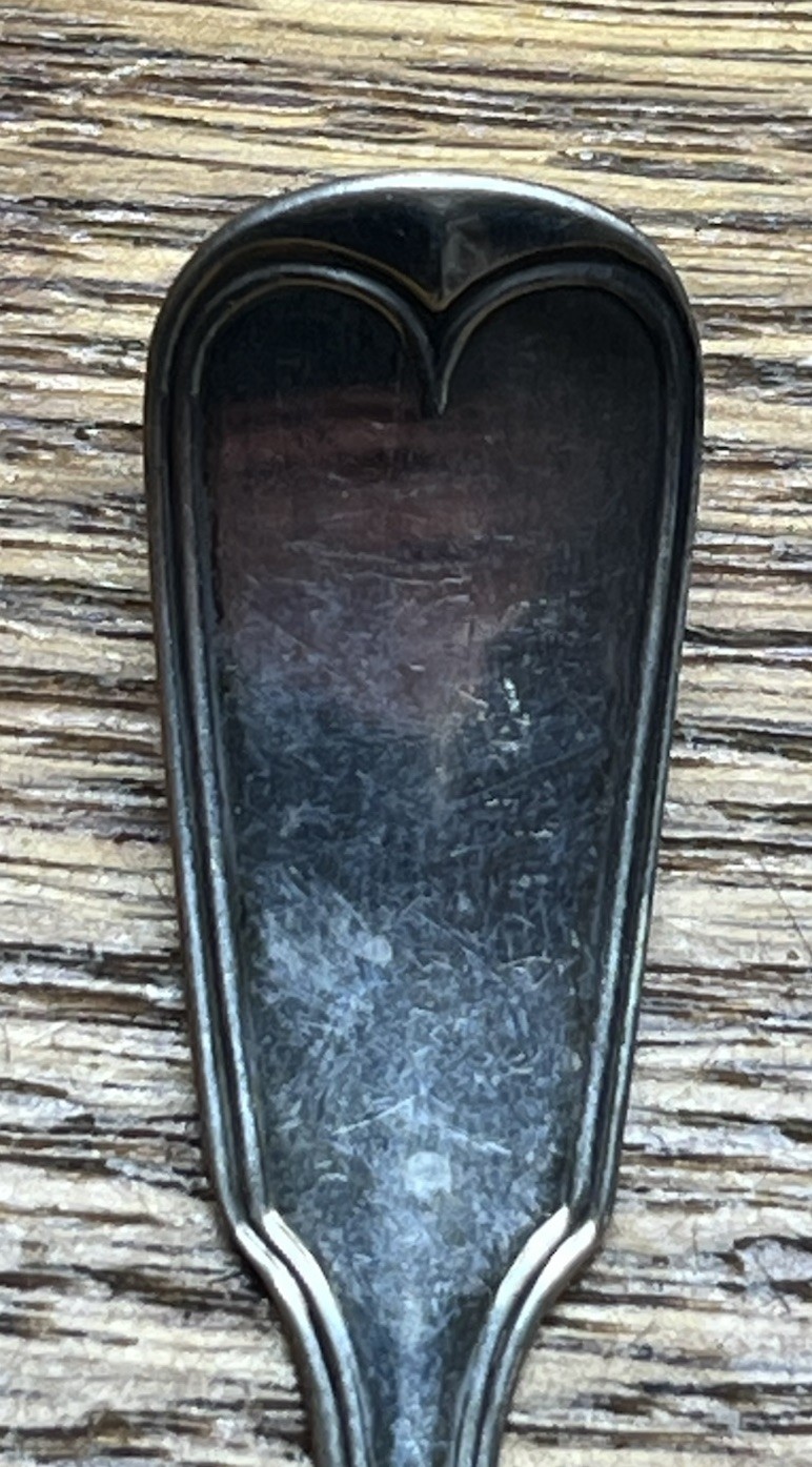 American Coin Silver Fiddle Thread Mustard Ladle Ball Tompkins Black NYC Mono