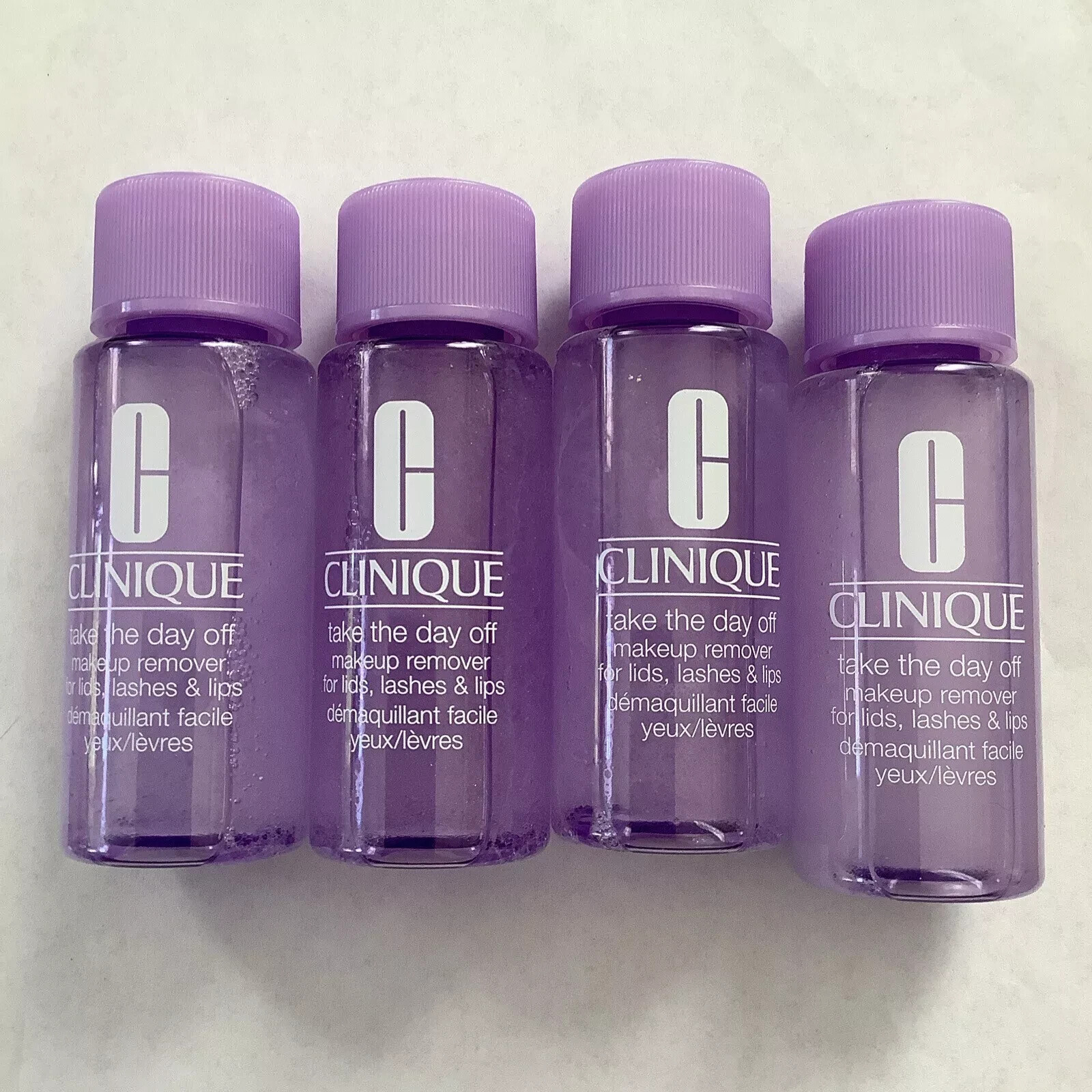 CLINIQUE take the day off Makeup Remover Lids, Lashes & Lips 4 x 1.7oz
