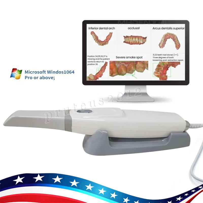 Dental Intra-oral 3D Scanner AI 3D Aoralscan with Free Software