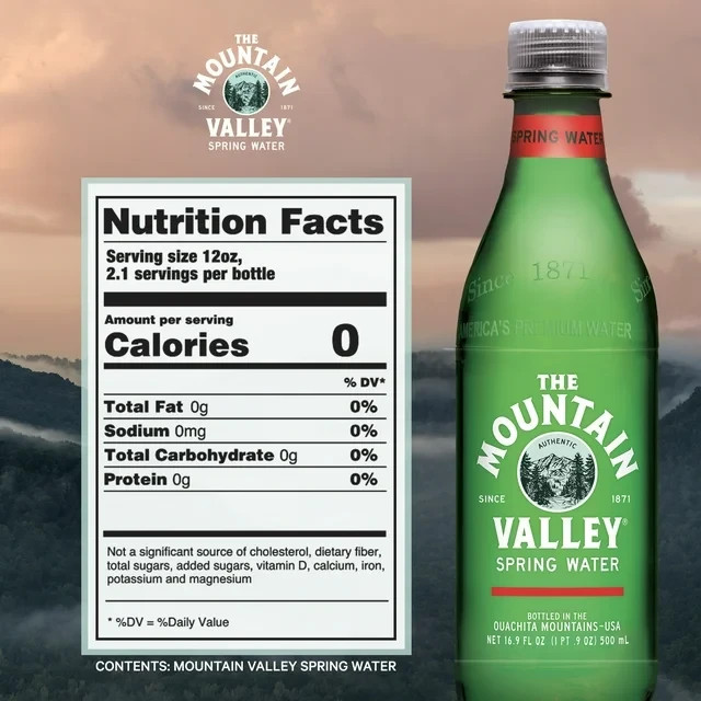 Mountain Valley Spring Water, 16.9 fl oz, 6-pack Plastic Bottles