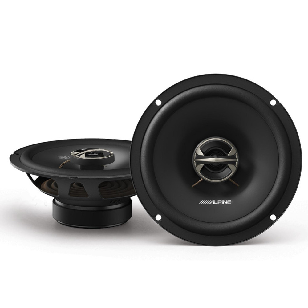 2 Pairs (4 Total) Alpine EL-E65-G 6.5" 2-way 4-ohm Coaxial Car Speakers