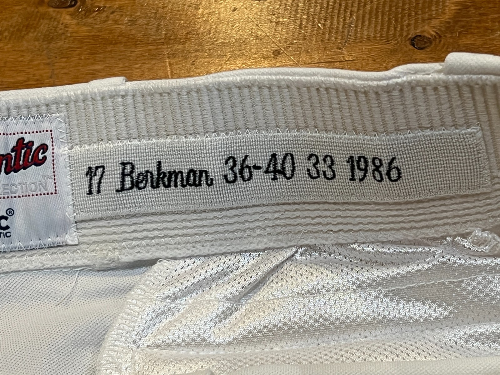 Lance Berkman's 2007 Houston Astros 1986 Throwback Home Uniform Pants GAME USED