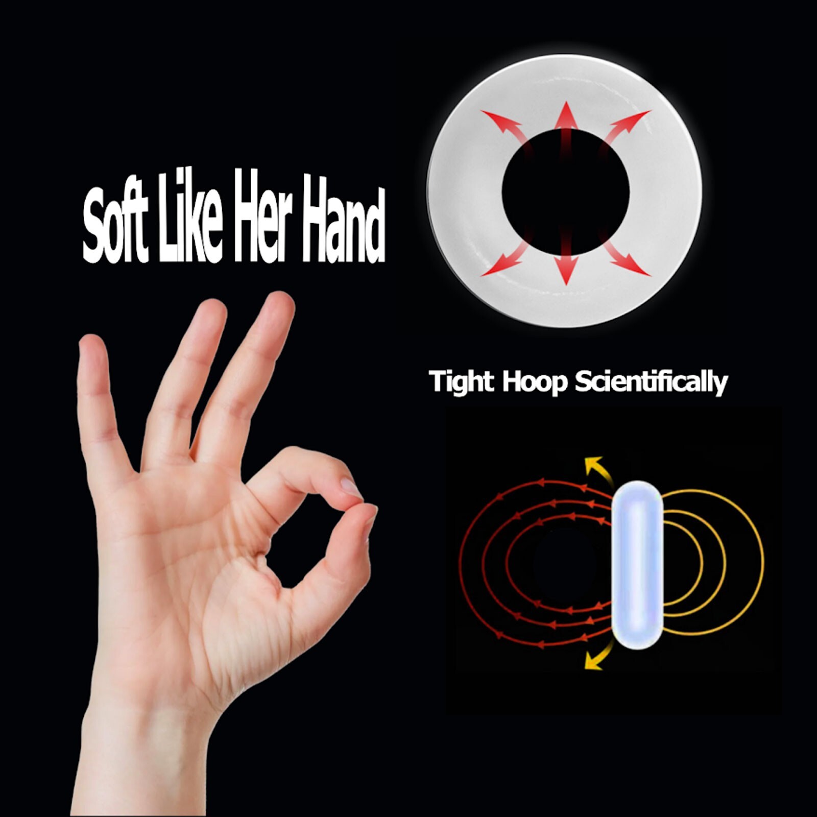 Male Cock Ring Super-Strong Stay Harder Penis Rings Cockrings Sex Toys for Men