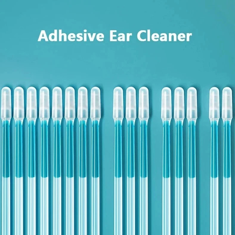 24pcs Disposable Silicone Ear Wax Remover Sticky S/L Ear Pick Cleaner Tool*