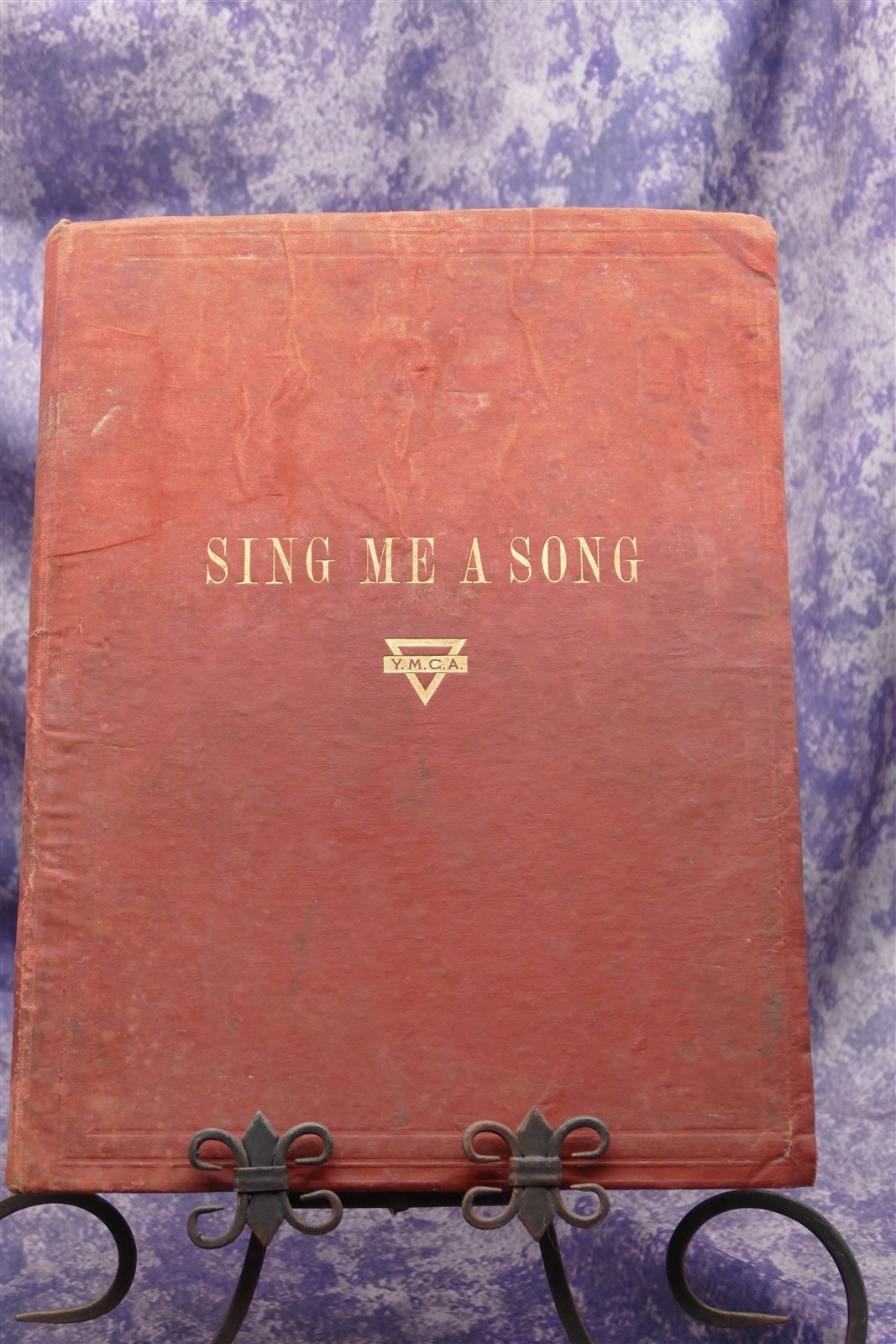WWI Y.M.C.A. "Sing Me A Song" 10x14" Piano Ballad Book 1919 A.E.F Paris 160 pgs,