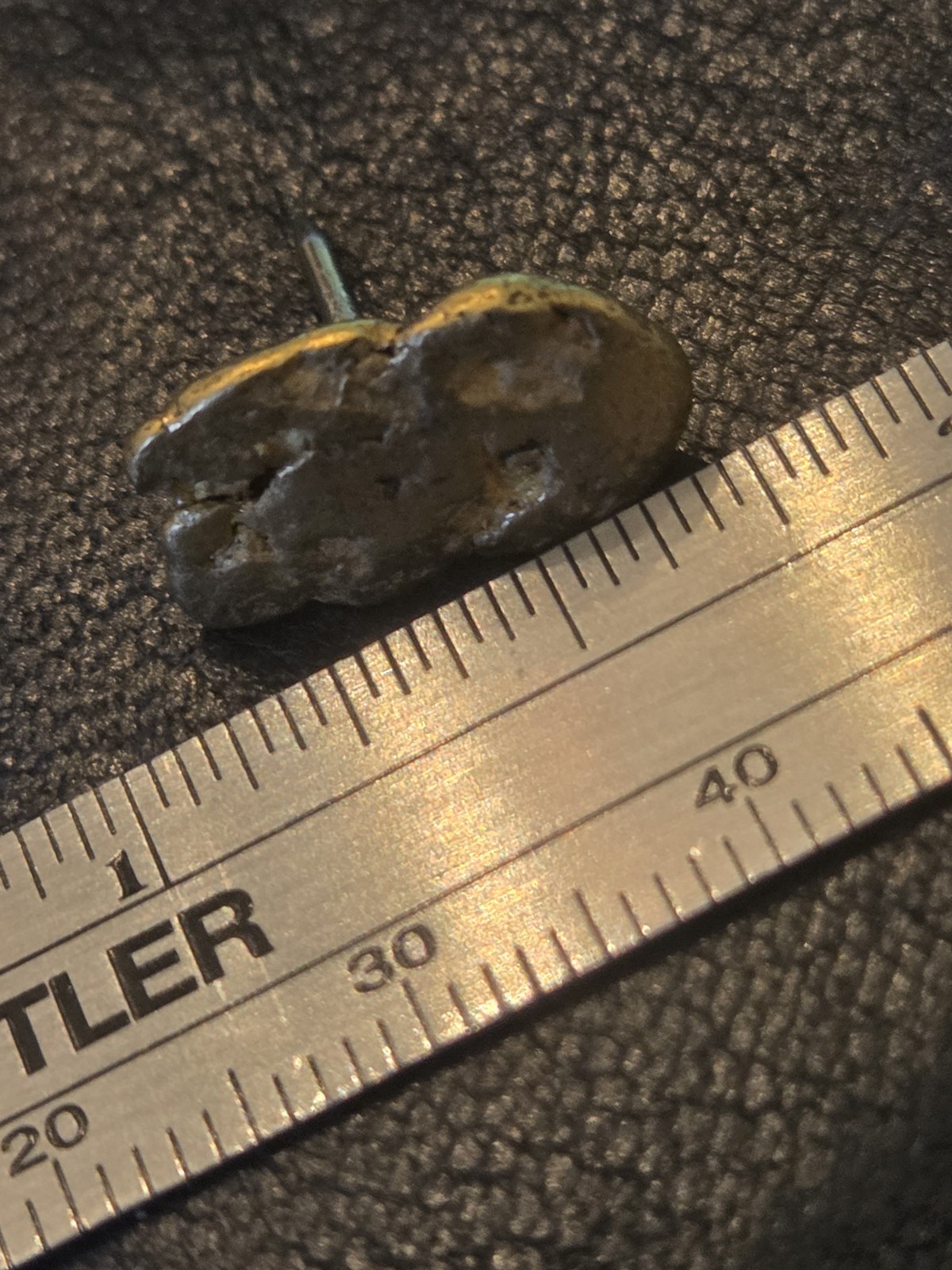 Large Norther CALIFORNIA 3.3 Gram GOLD NUGGET pin