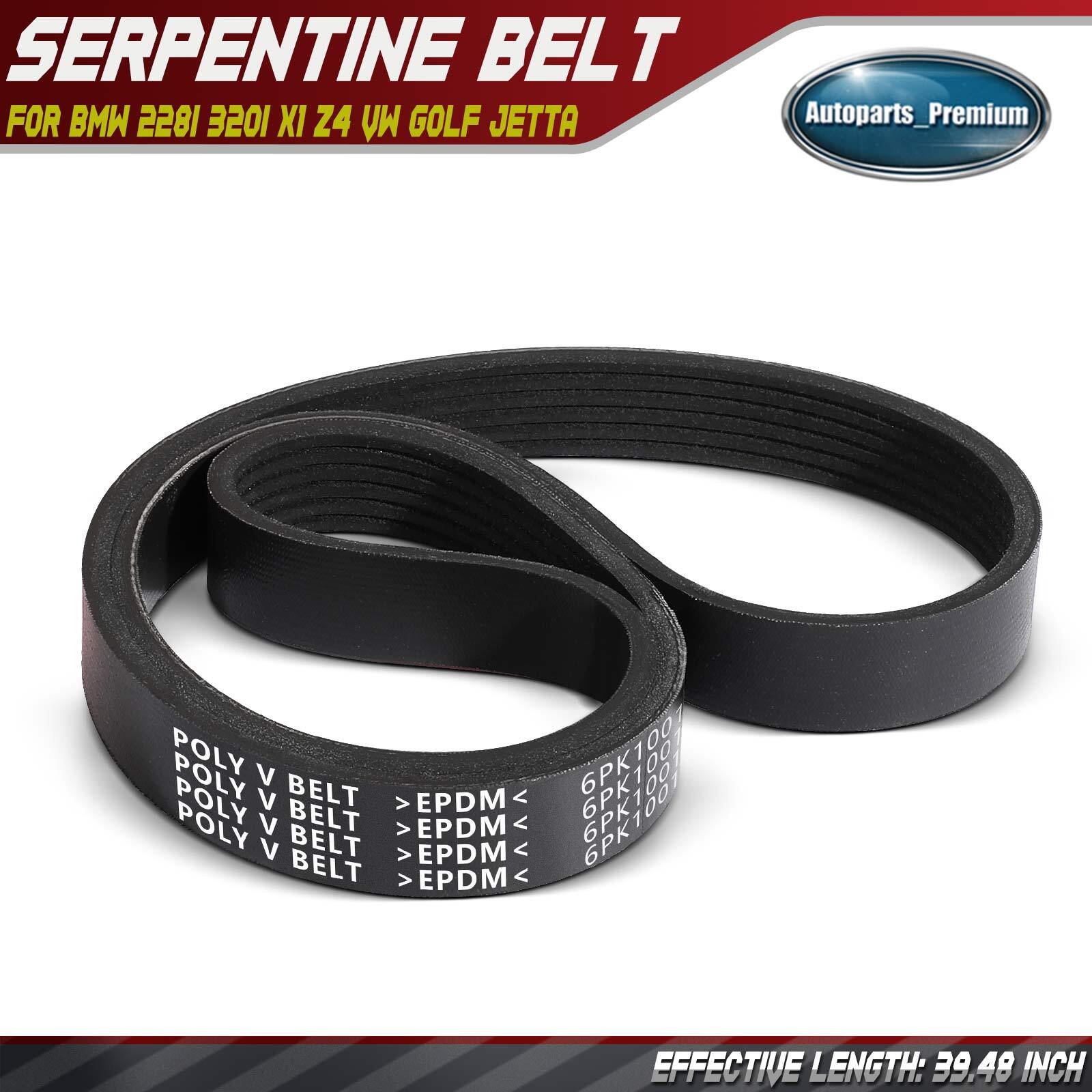 39.48 In Serpentine Belt for BMW 228i 320i 328i 428i X1 Z4 Volkswagen Golf Jetta