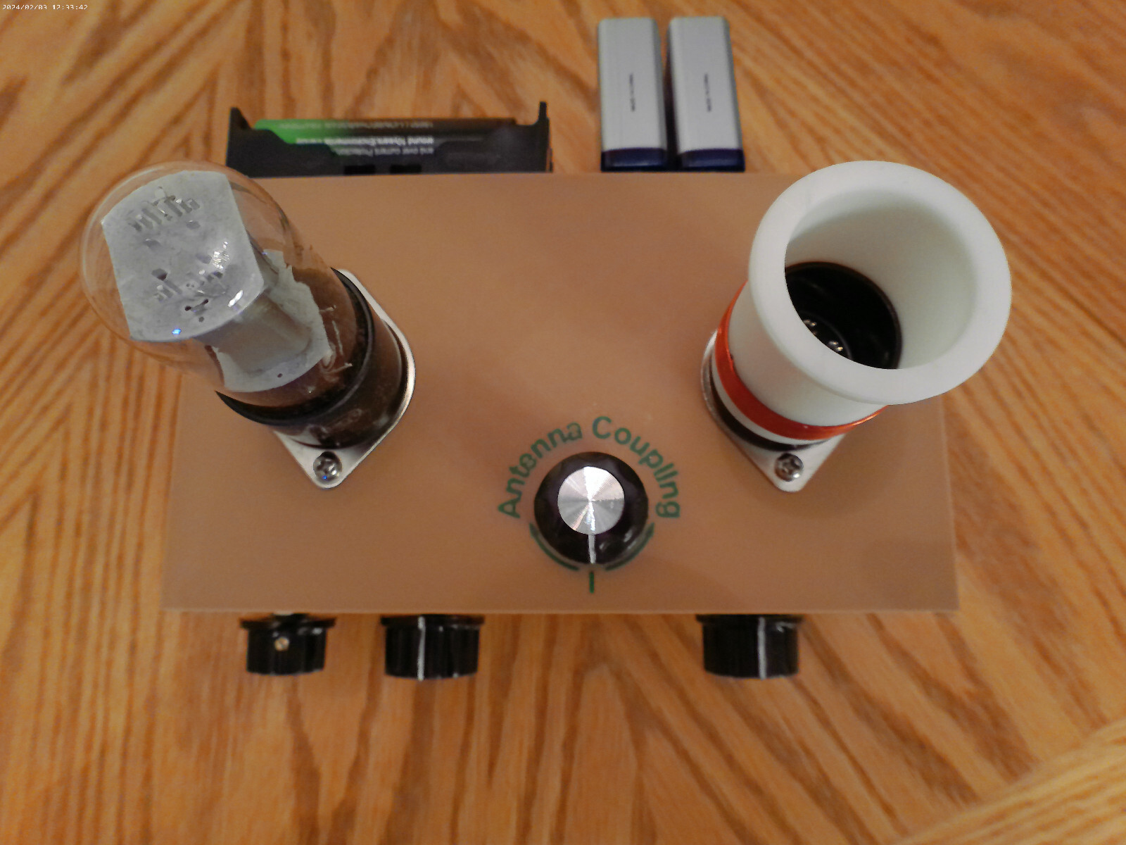 SCHEMATIC ONLY 12L8 REGEN RADIO (540 KHZ TO 15.5 MHZ) AM BROADCAST/SHORTWAVE