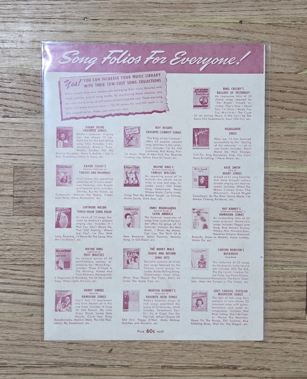 (8) Vintage Music Sheets Lot