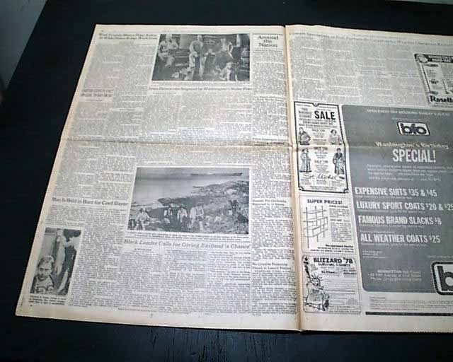 Rare TED BUNDY Notorious Women Killer Final Capture & Arraignment 1978 Newspaper