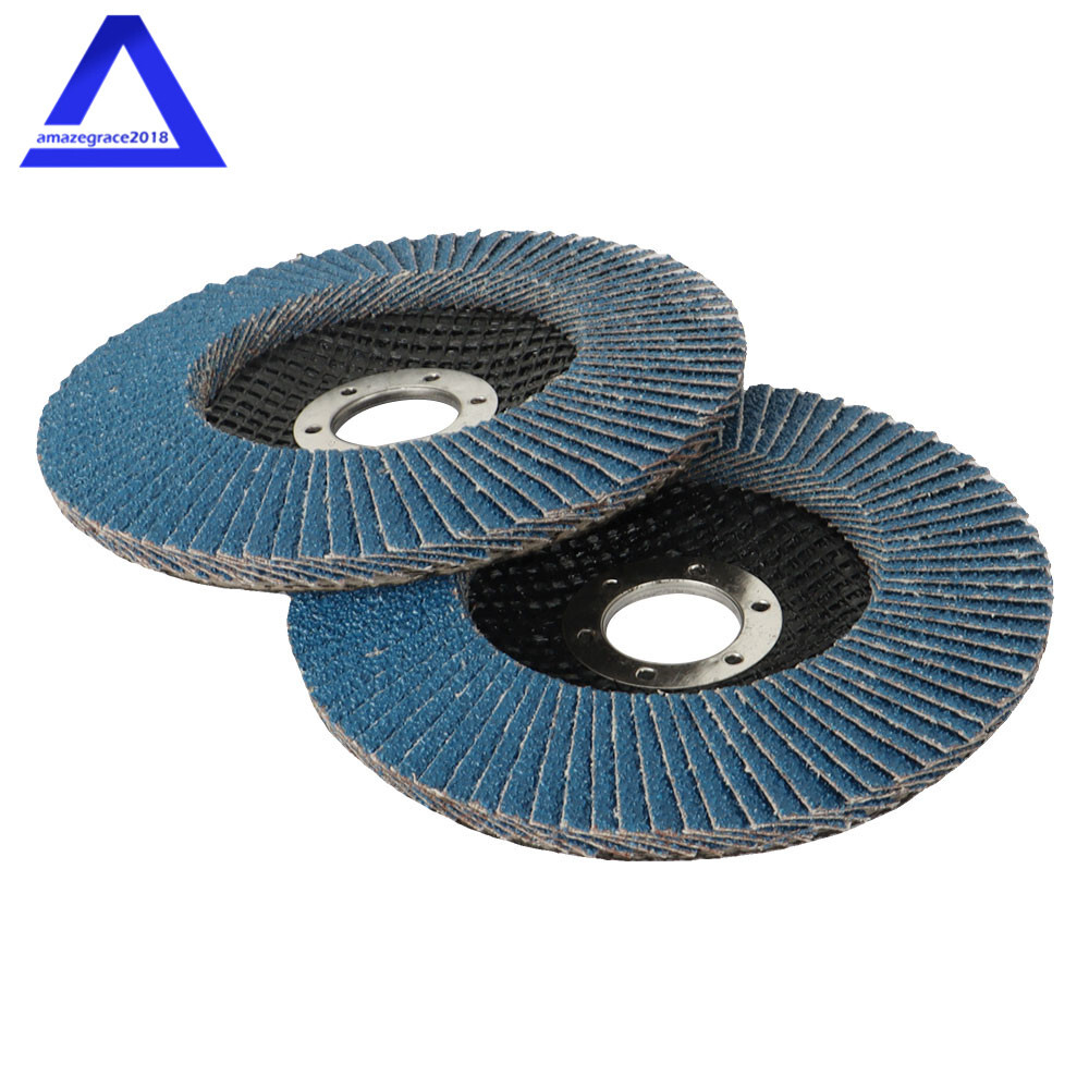 10×Premium Zirconia Flap Disc / Wheel Angle Grinder Sanding Disk 5" 125mm 40Grit
