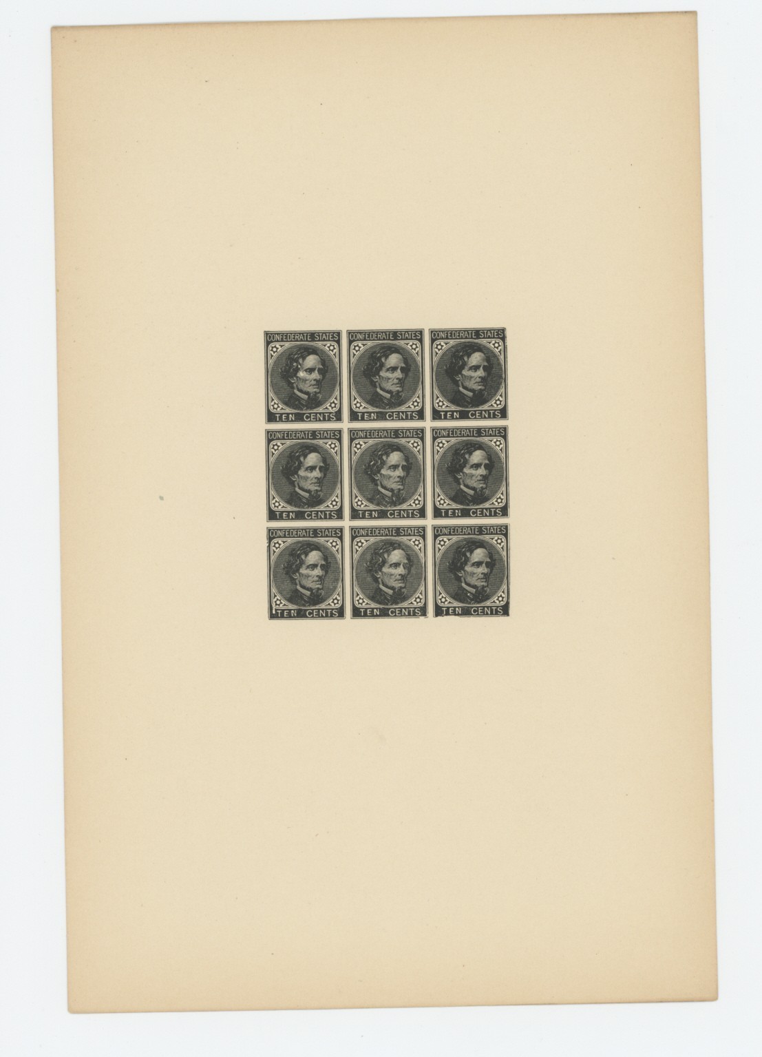 Mr Fancy Cancel CSA U-2-3b Balitmore Sec Columbus Sec 10c Altered Plt Cat $125