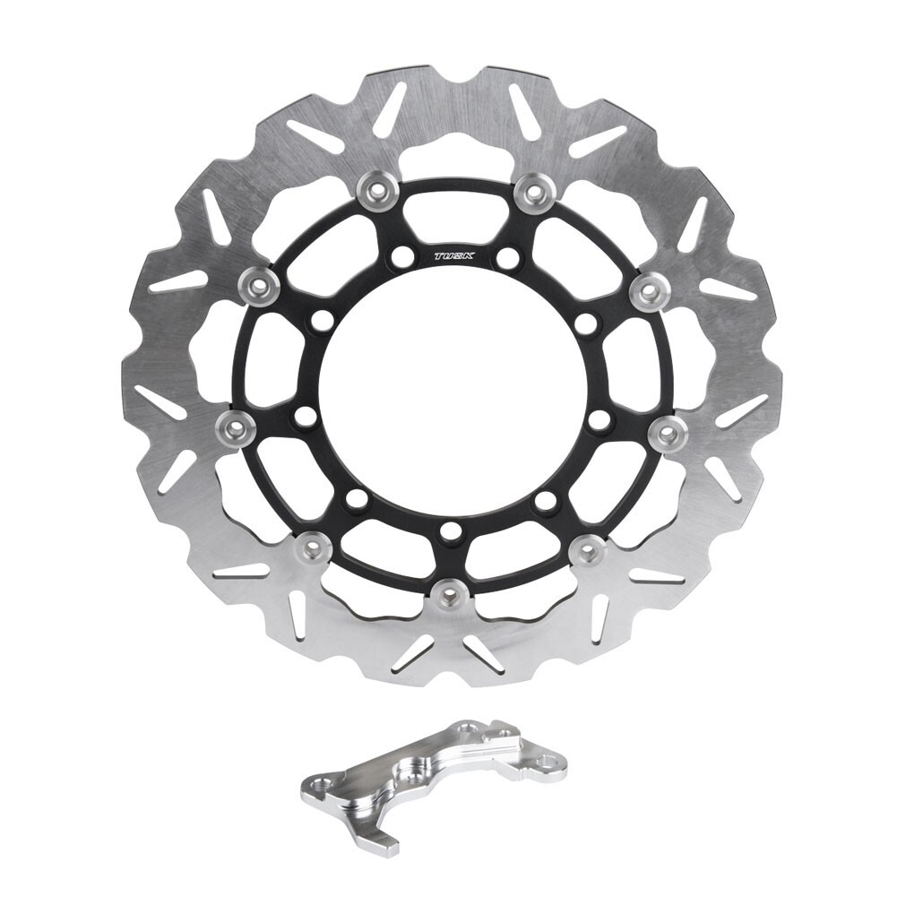 Tusk Oversized Floating Typhoon Brake Rotor Kit, Front 320mm fits KLR650