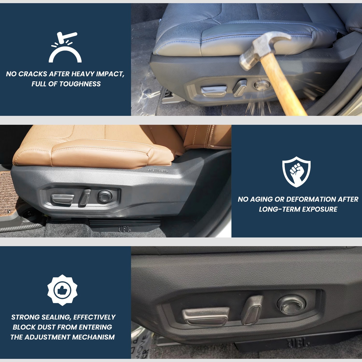 Driver Seat Recline Cover For 2022-2026 Toyota Tundra Sequoia Cushion Shield