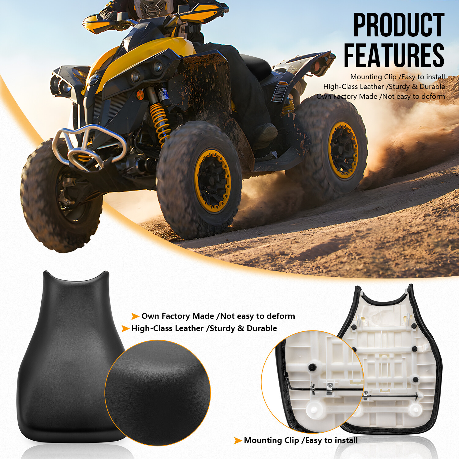 Complete Seat For Honda 2005-2011 Foreman 500 TRX500 / 2005-2014 Rubicon 500 TRX