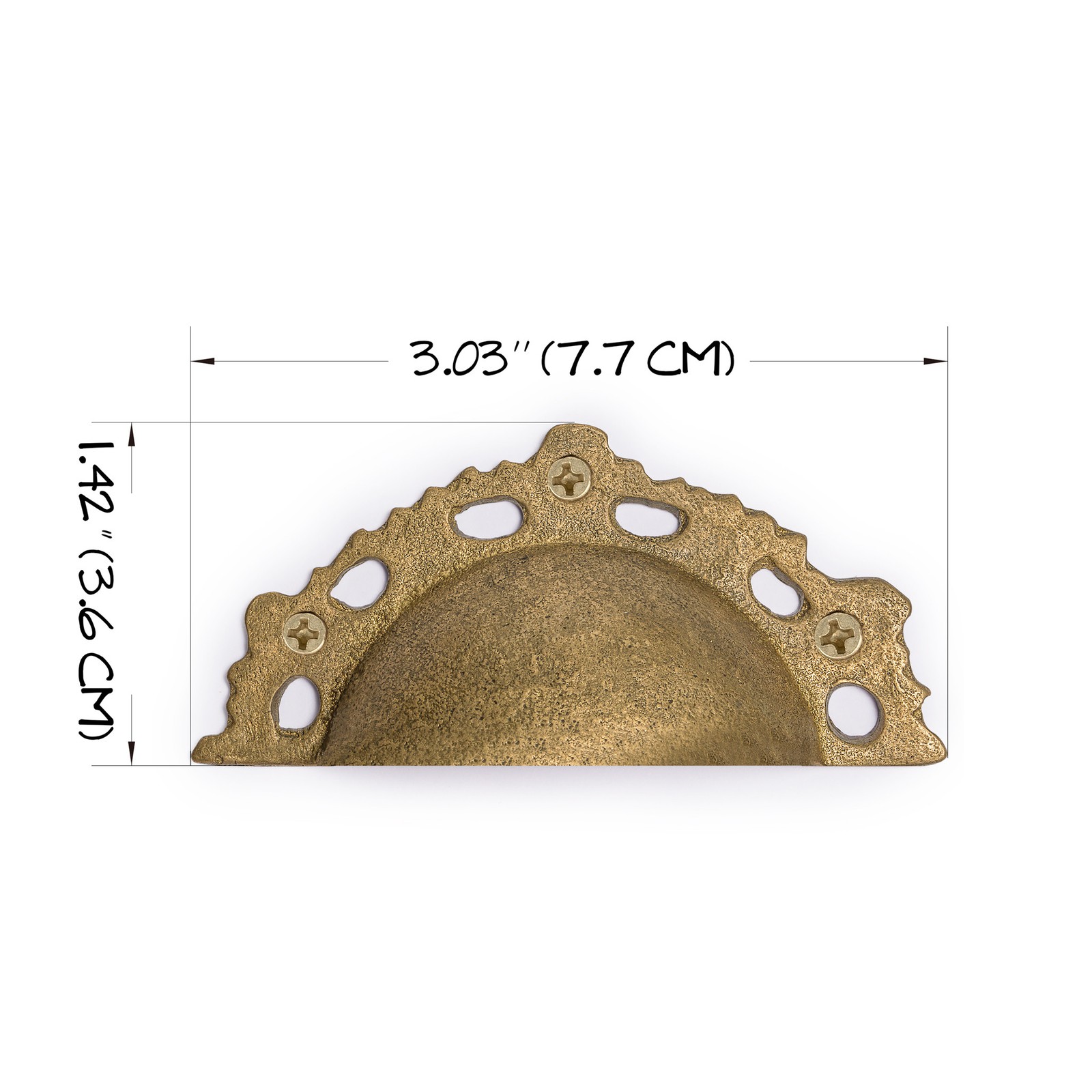 Hardware Philosophy Golden Gear Handle Pulls 3" - Set of 2