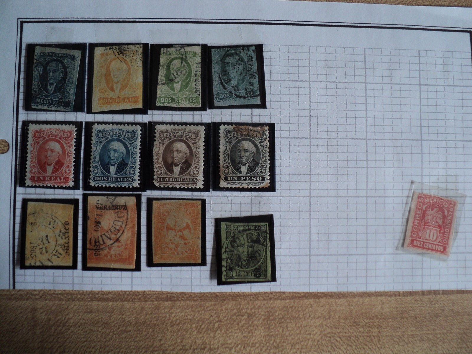 SUPER Mexico Stamp Collection early 1860's