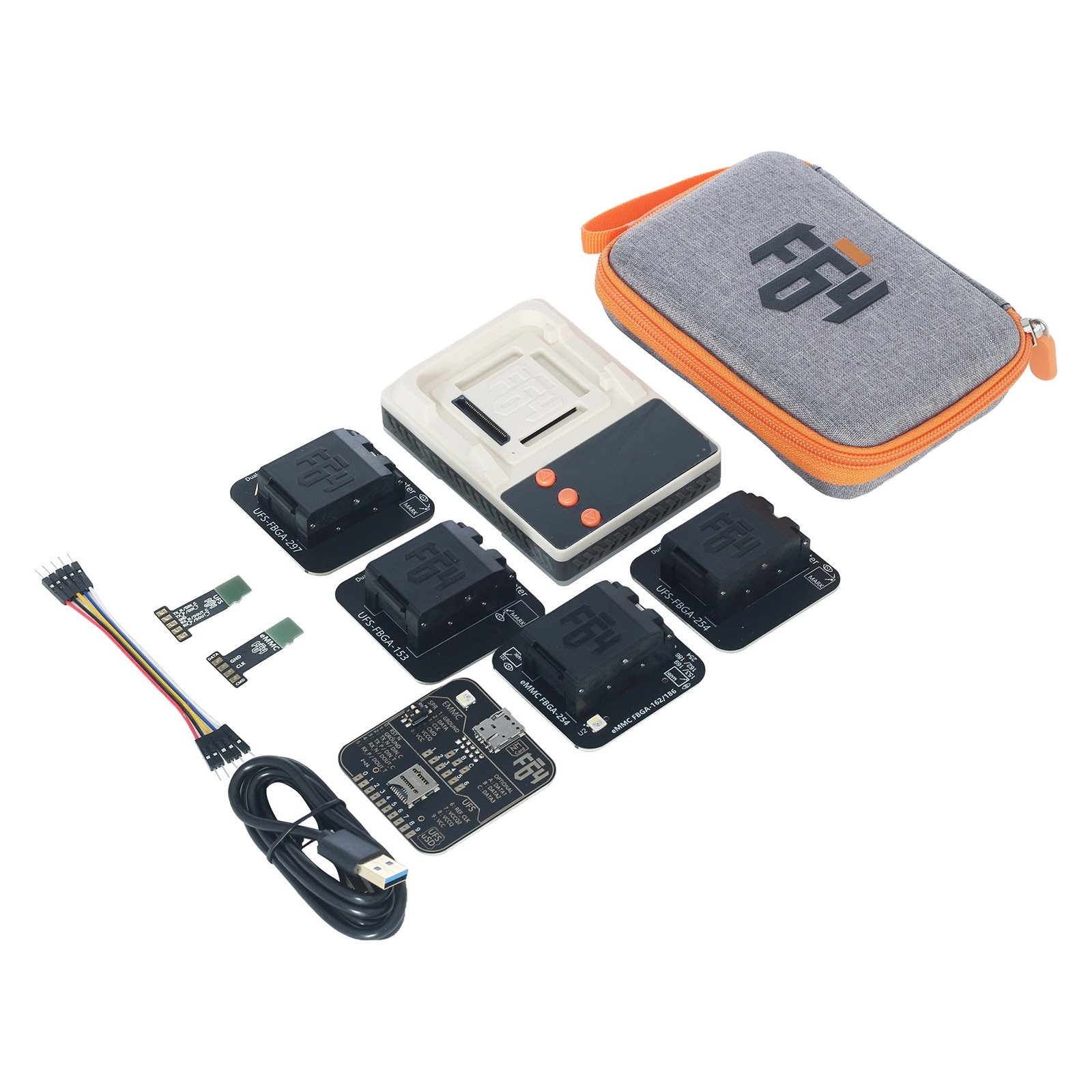 Flash 64 Ultra (Full) - programmer for UFS, eMMC, Nano memory cards, MicroSD