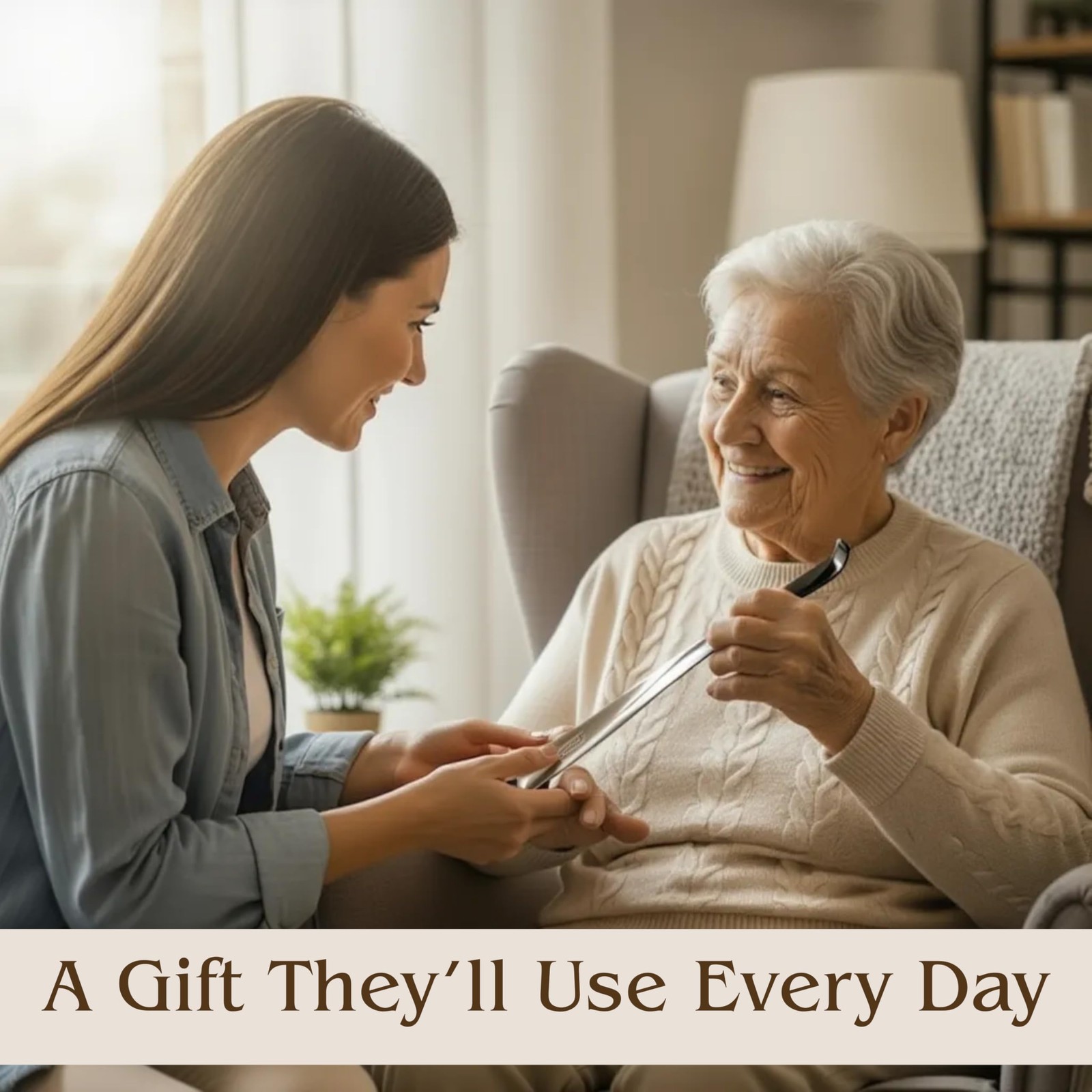 FALKON Shoe Horn Long Handle for Seniors & Elderly - 2 x 16.5” Silver