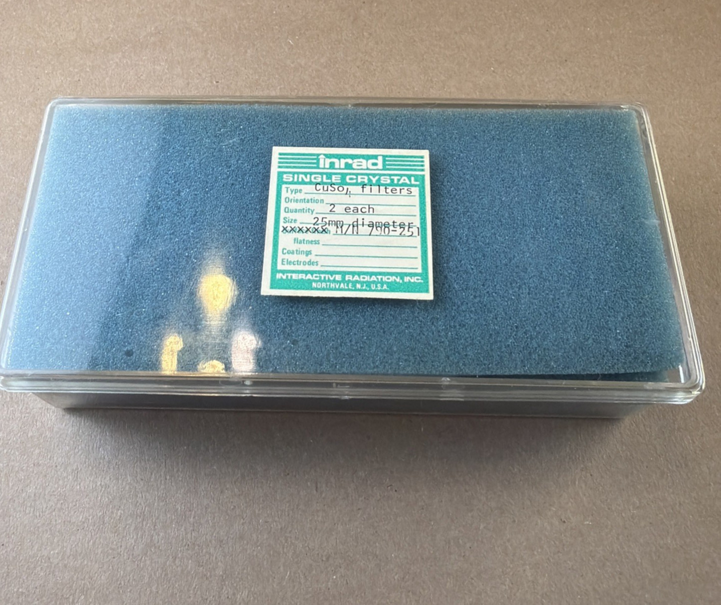 (4) 25.4mm Dia. Optical Windows / Glass. 1.42mm Thick