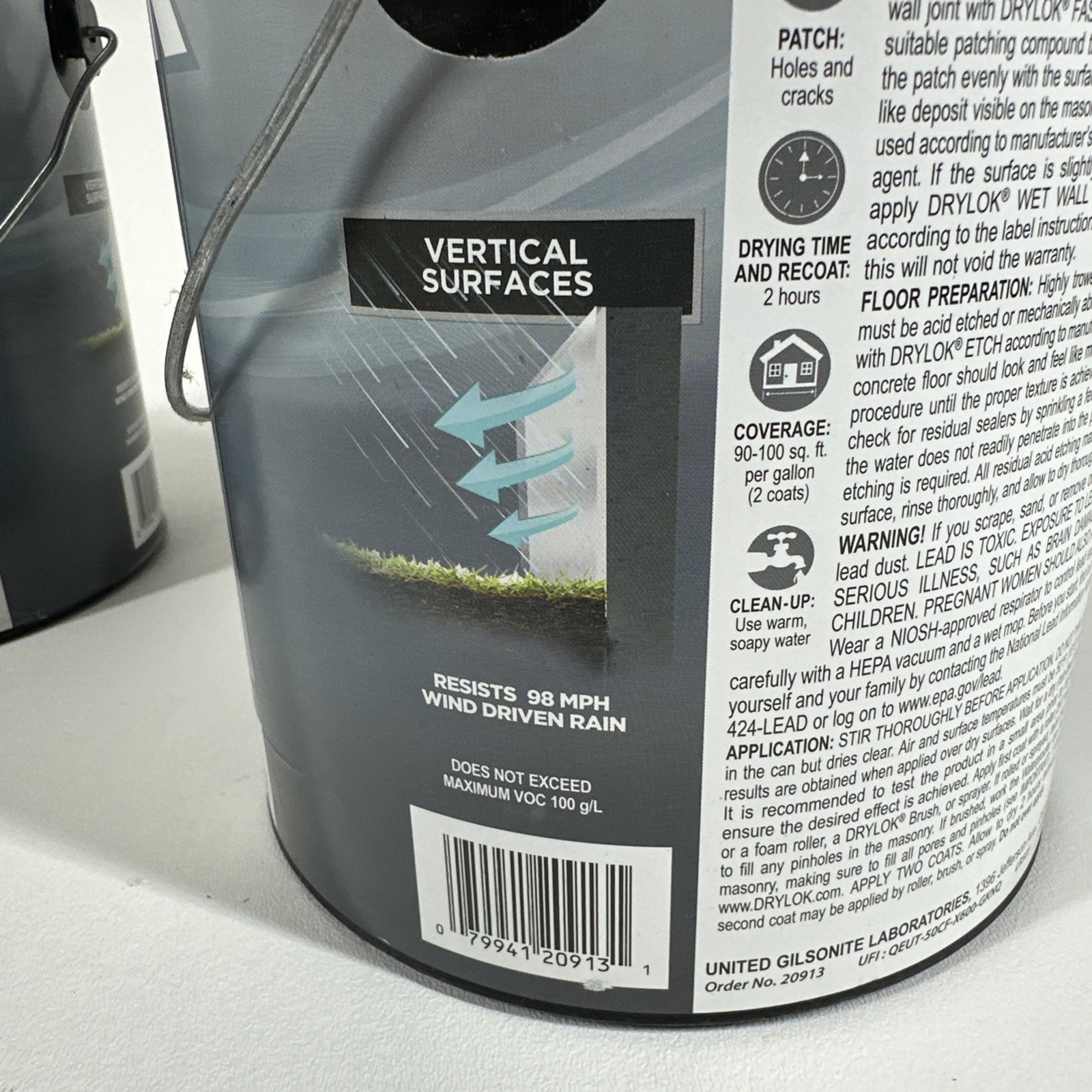 2x Drylok 1 gal. Clear Interior Exterior Floor & Wall Masonry Waterproofer