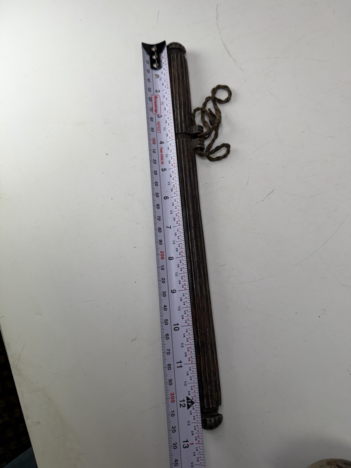 Finely Chased Iron Pen Case Scabbard Holder Tibet Tibetan 17-18TH Century