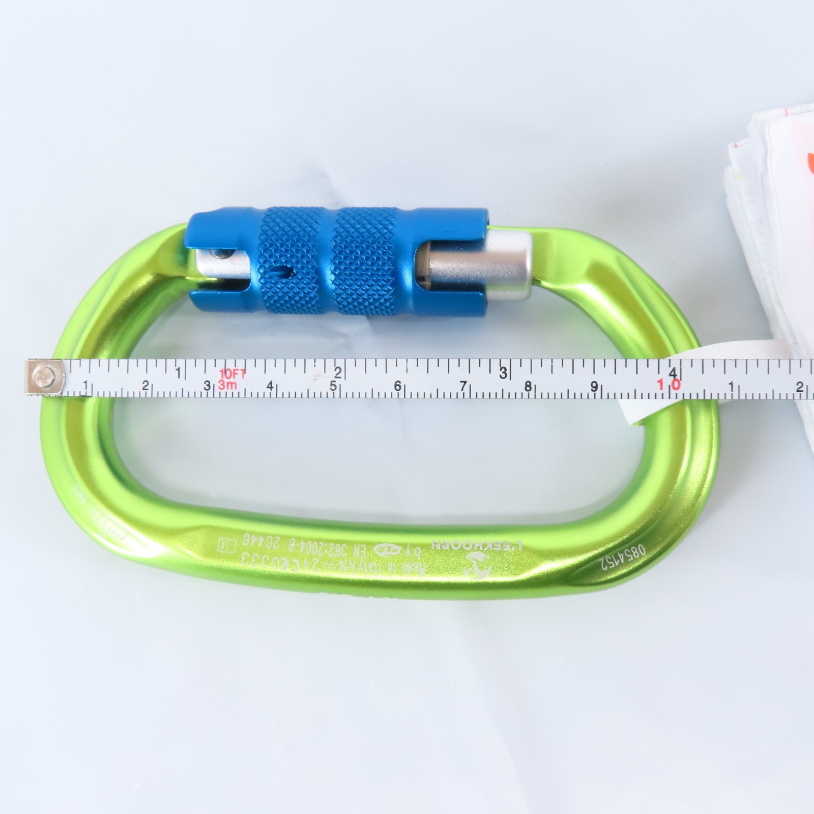 #2C446 OVAL ALUMINUM CARABINER TRIPLE ACTION LOCK L'EEKHOORN by CLIMBING TECHNOL