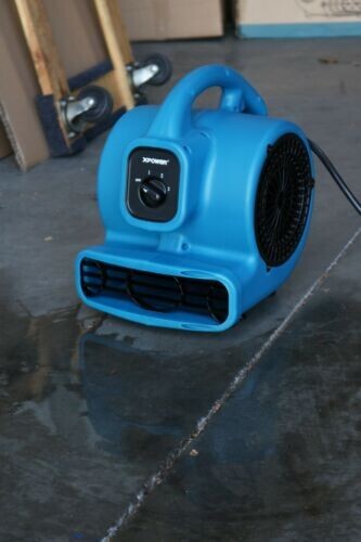 XPOWER P-80A Air Mover Utility Fan Built-In Power Outlets Certified-Refurbished