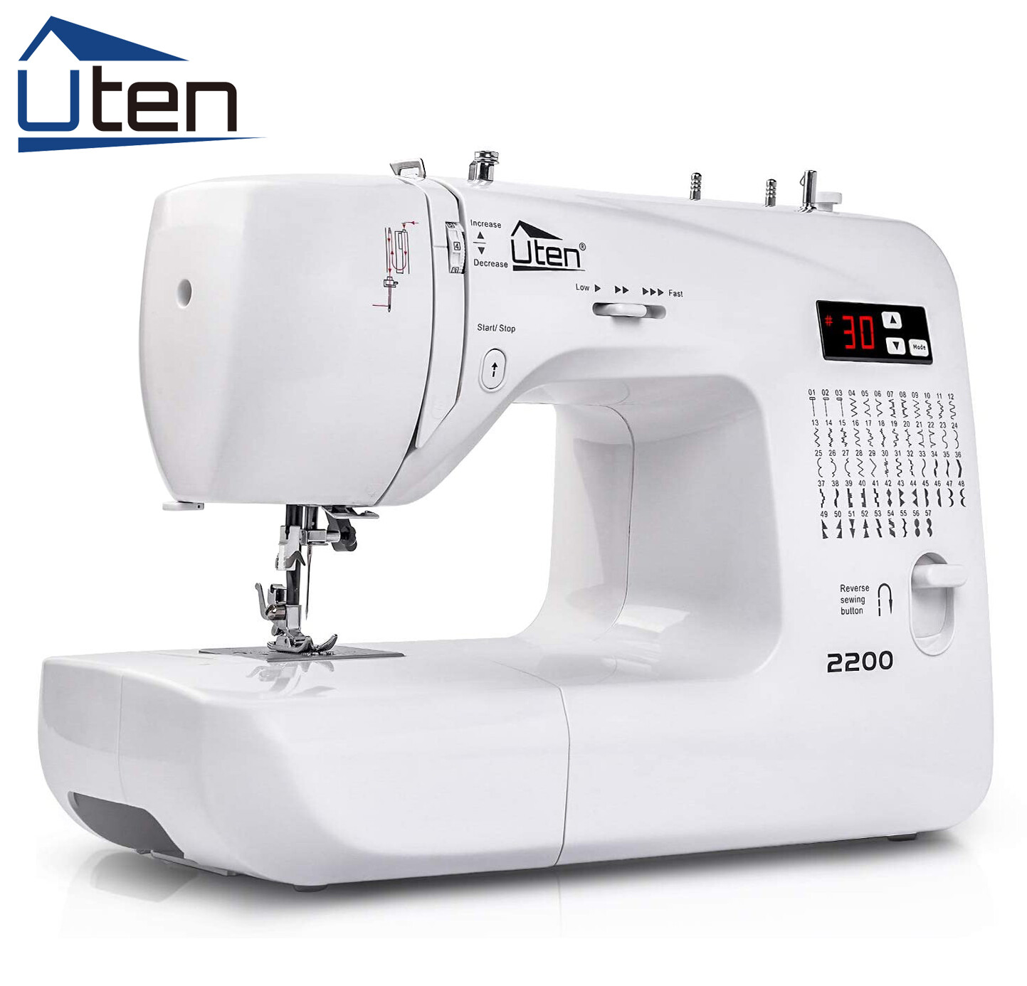 2200 Sewing Machines Embroidery Machine with 60 Built-in Stitches Portable