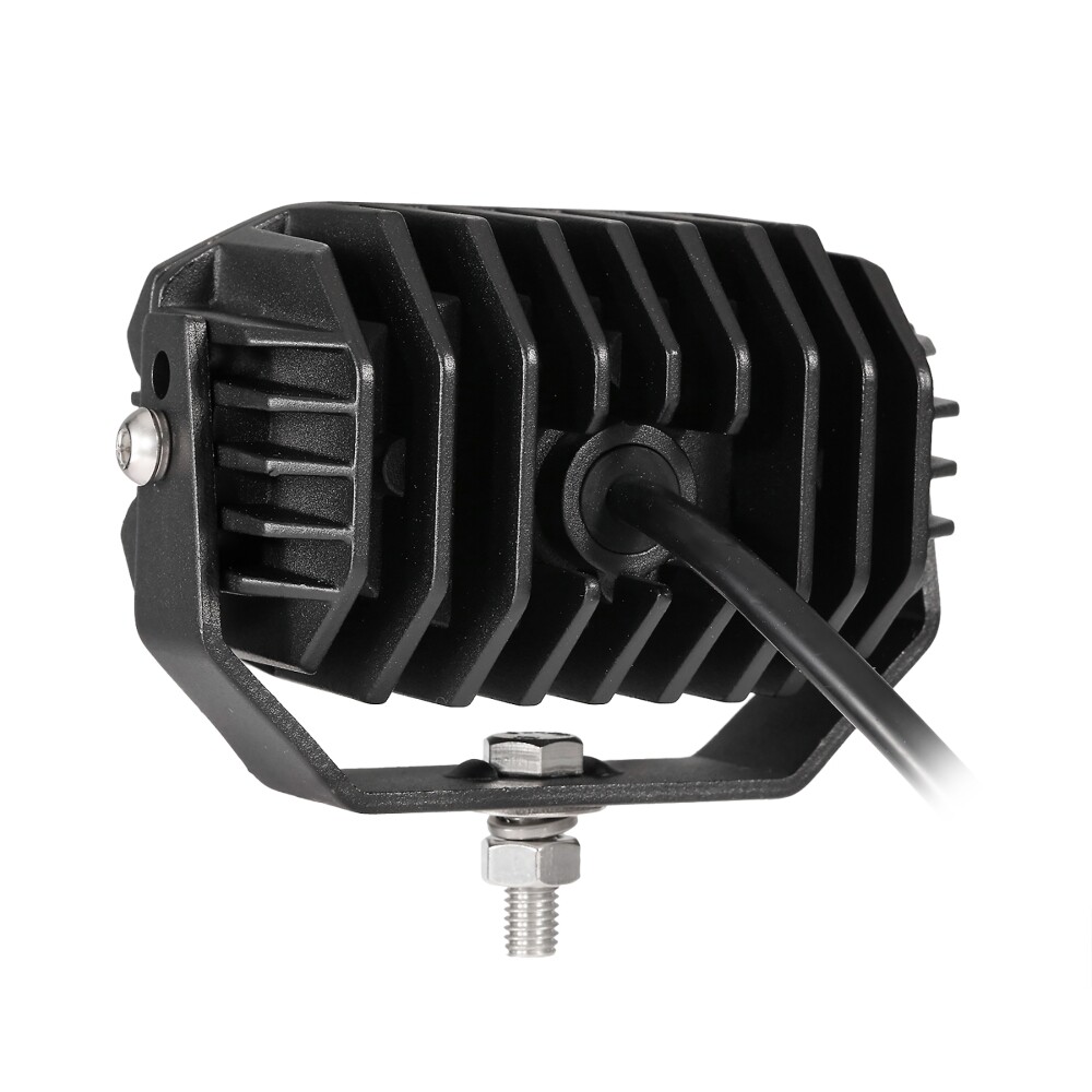 AUXBEAM 4" LED Pods Light Bar Amber Yellow Fog Lamp Offroad Driving Truck ATV