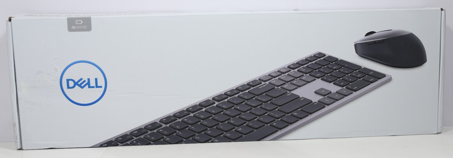 OPEN BOX- Dell Multi-Device Wireless Keyboard & Mouse KM7321W 4JPHT Bluetooth