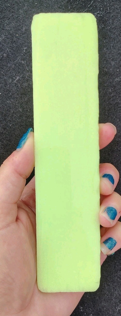 Rare Glass Green Glow In Dark Slab Cabochon Slab Rave Craft Flintknapping