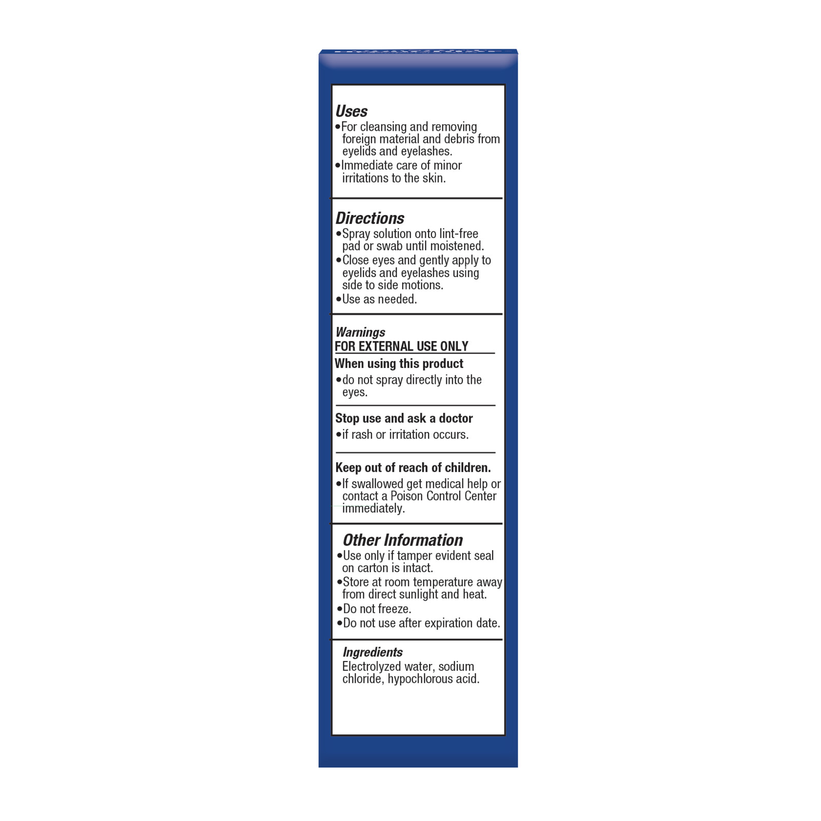 OCuSOFT Hypochlor Hypochlorous Acid Solution Spray 0.02% 59ML
