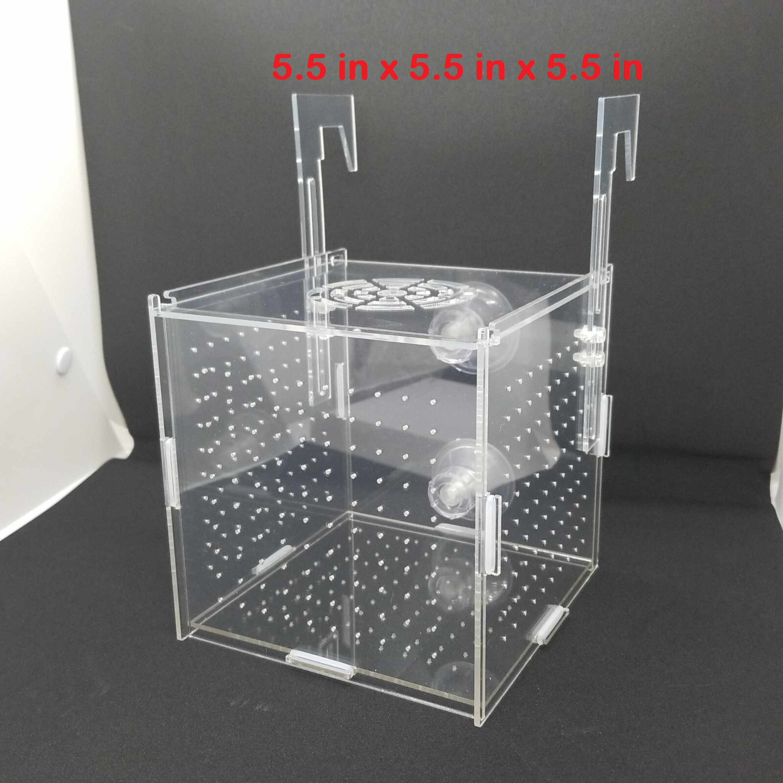 Aquarium Fish Clear Breeding Box 3 Sizes Acrylic Breeder Guppy Snails Betta Fry