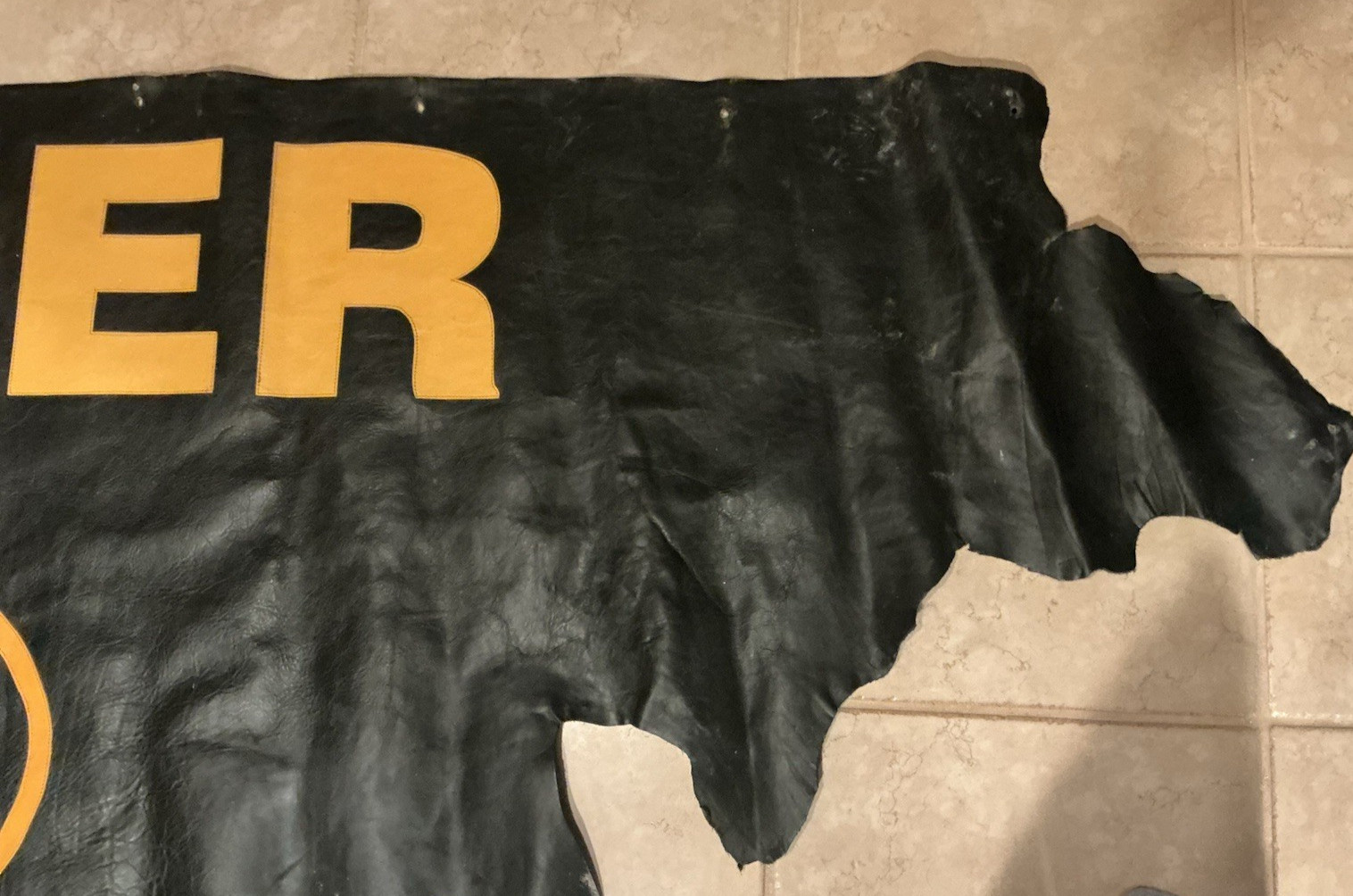 RARE Original Vanson Leathers leather motorcycle dealership banner sign 8ft x 3+