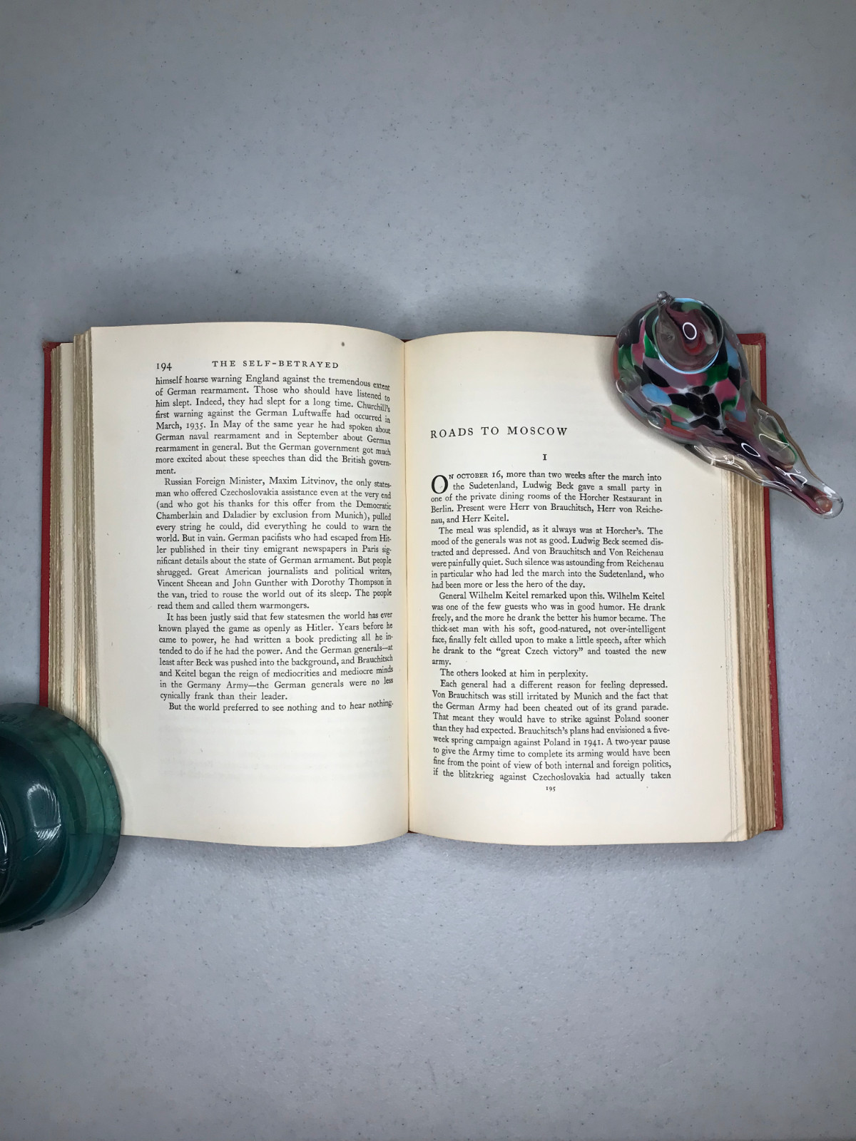 The Self-Betrayed 1942 Curt Riess HC Putnam WWII Europe History VG