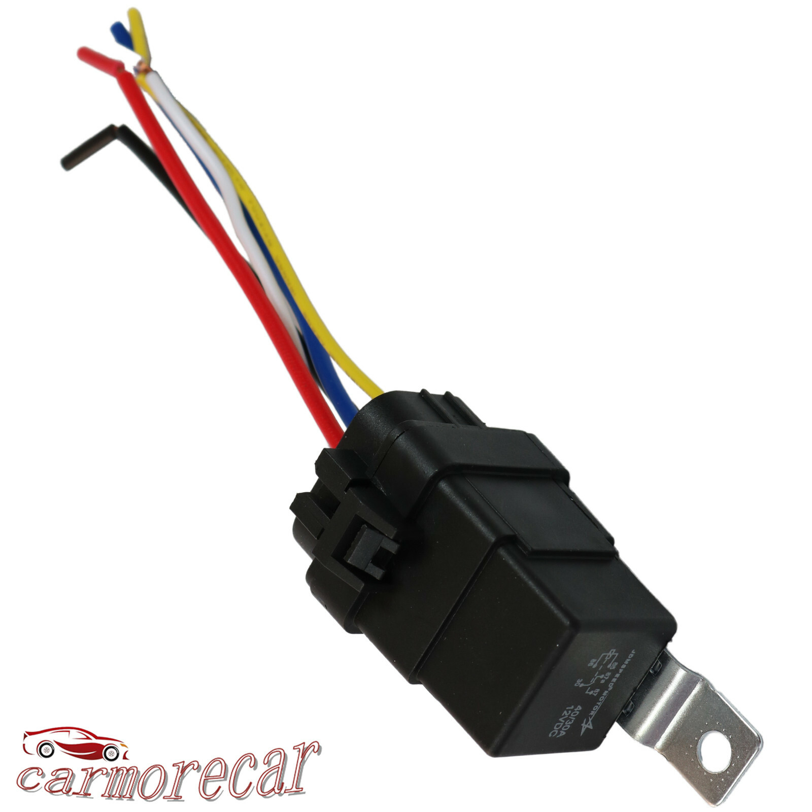 4 pack 5 pin & wire Heavy Duty Car Auto Relay 12V 40 amp Waterproof Plug Socket