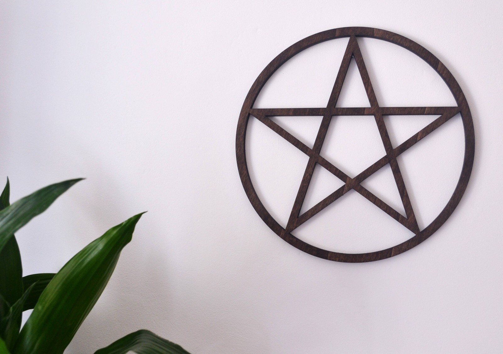 Pentagram Wood Pentacle Altar Wiccan Craft Cut Wood Handmade Crafting Wood