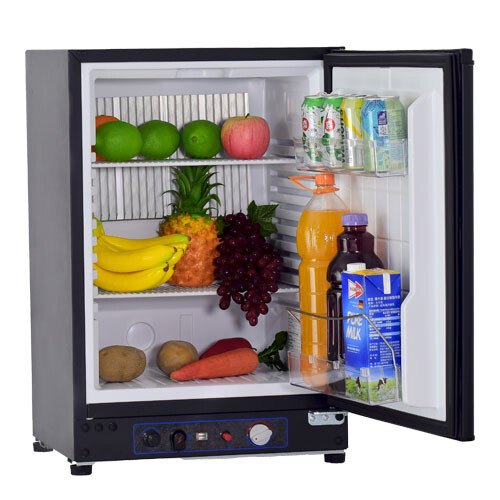 Smad Propane Fridge LPG 12V 3 Way 2.1 Cu.ft Outdoors Refrigerator Camping, RV