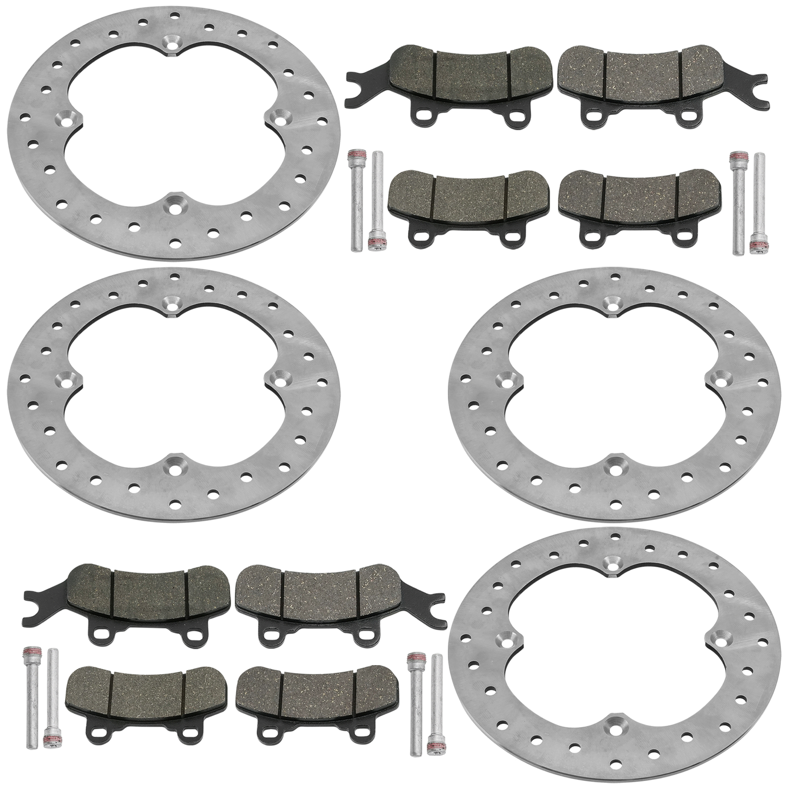 Fronr & Rear Brake Disc with Pads for Can-Am Maverick Max Turbo RR 2020 - 2024