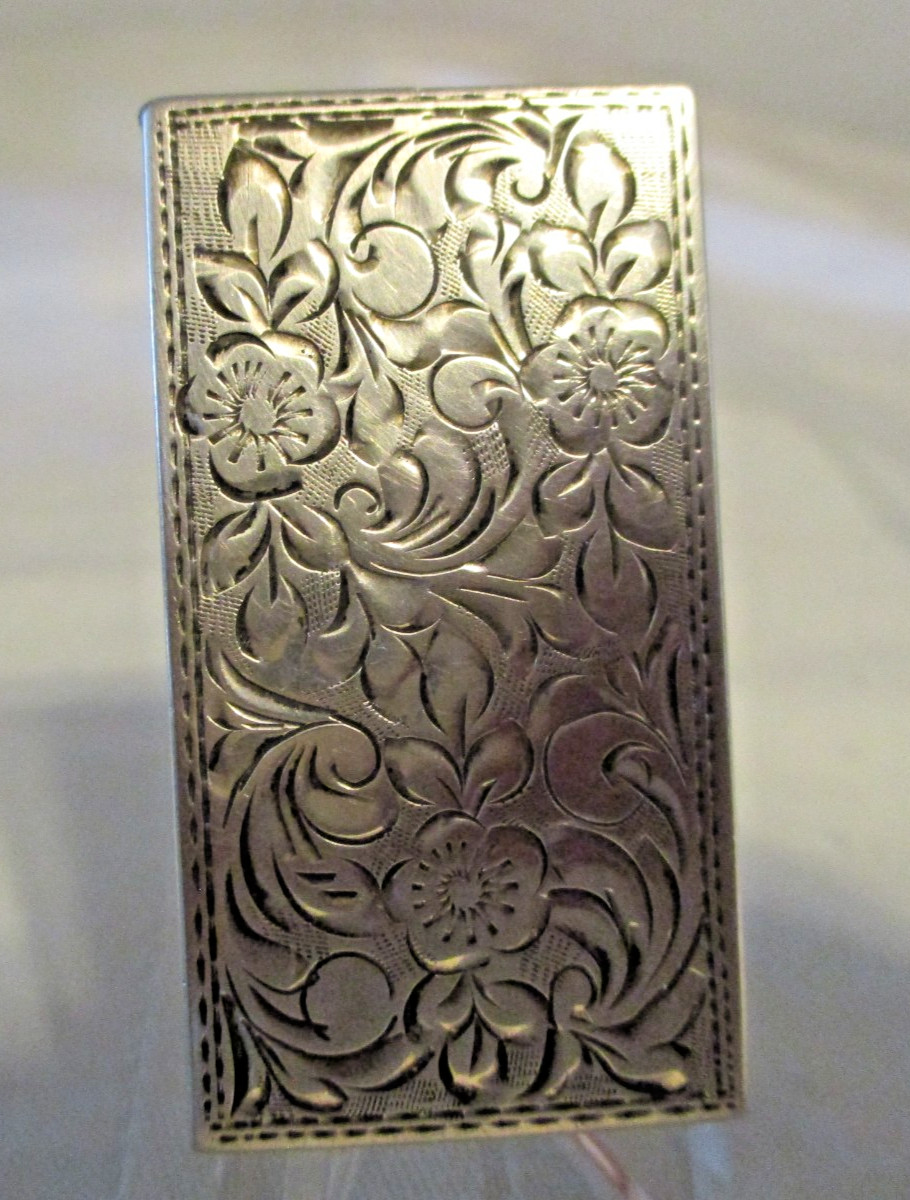 Art Deco Heavy Silver Lighter with Hall Marks 835