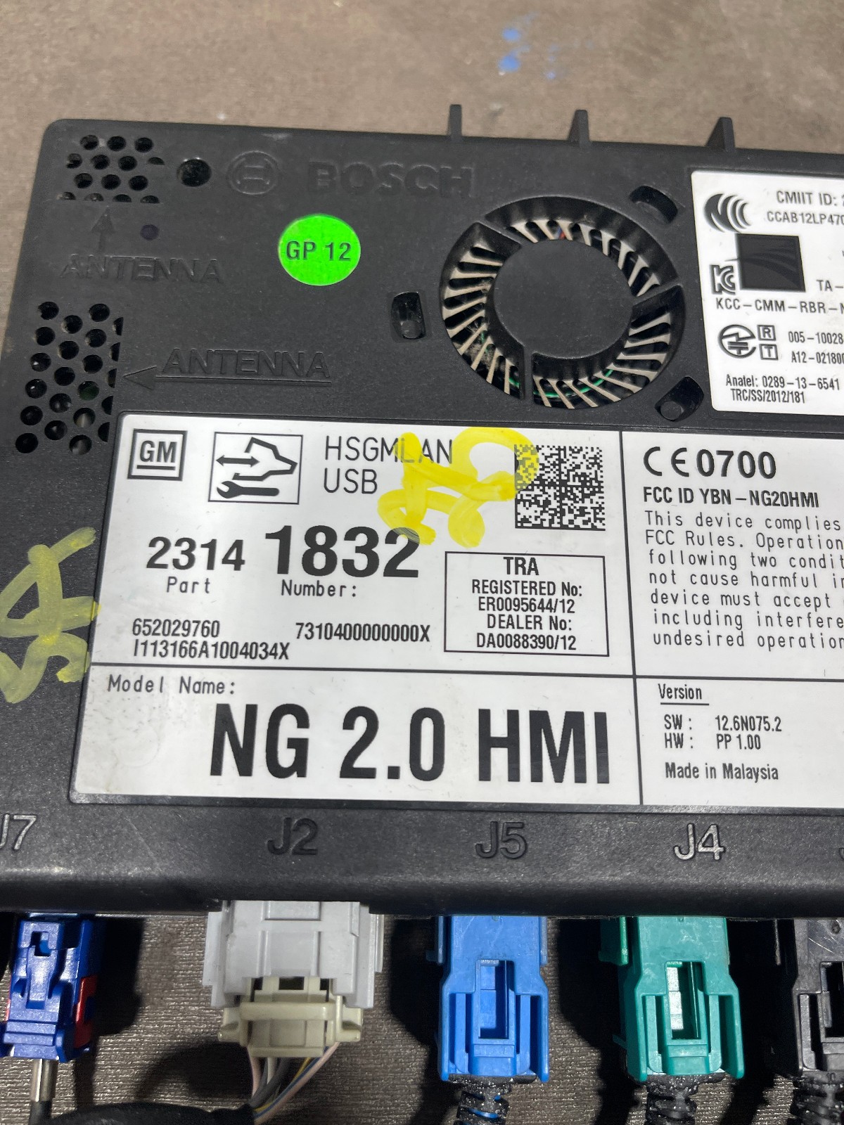 2014 Cadillac XTS OEM HMI 23141832 Human Machine Interface Module