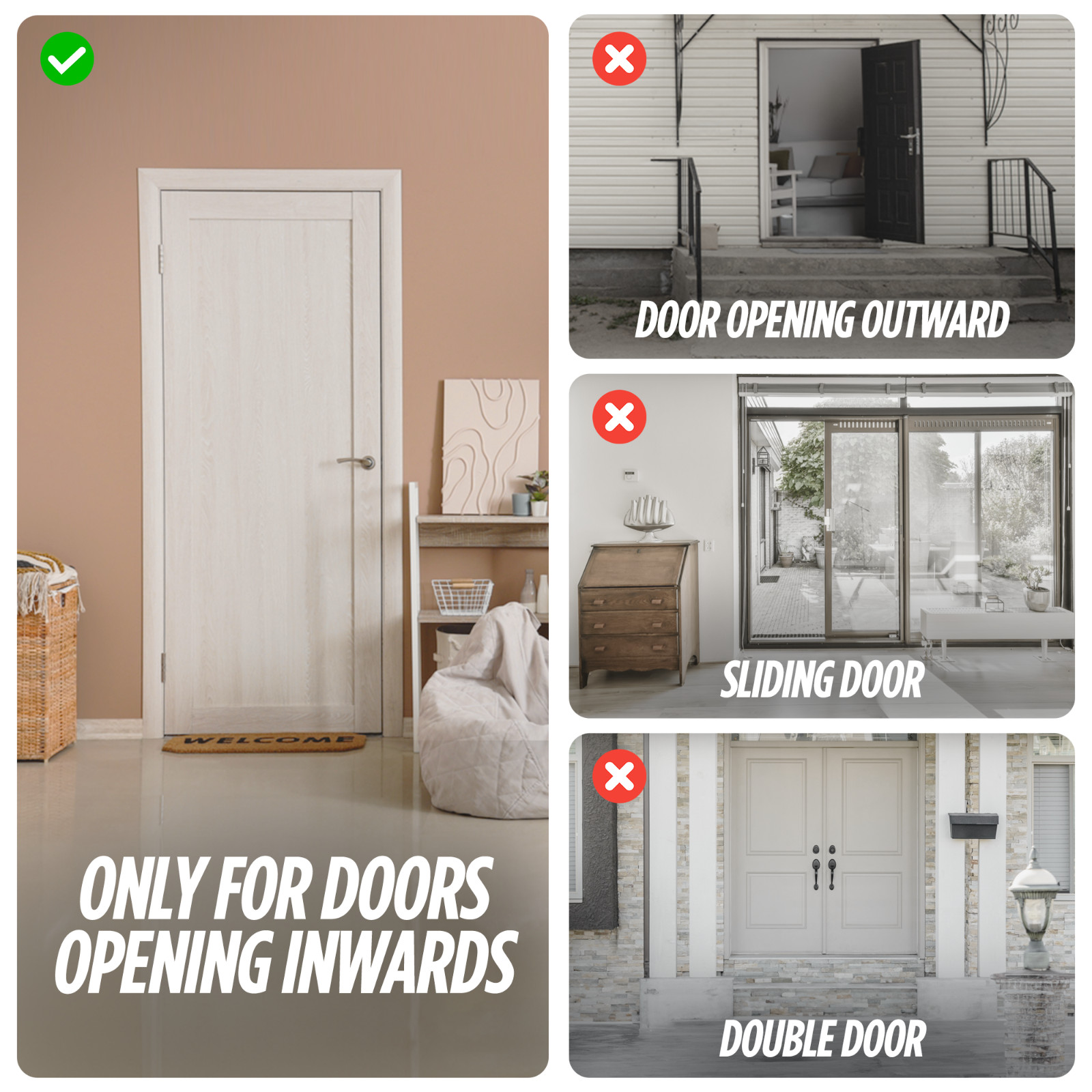 Blocklock - Portable Door Lock for Travel & Home