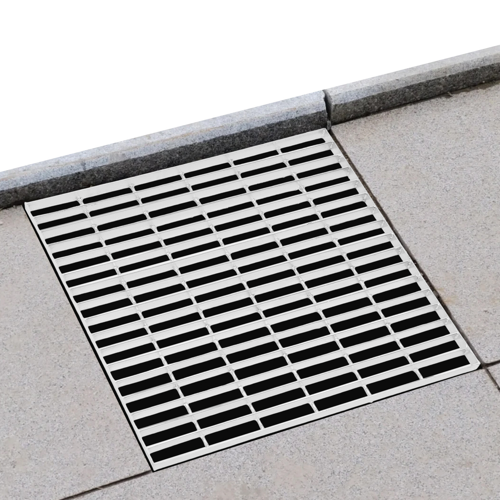 Driveway Drain Cover Steel Grate B125 Class Channel 23.6x23.6in USA