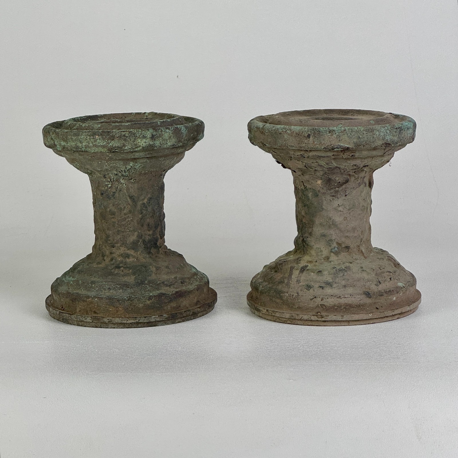Antique Pair of Unidentified Bronze Architecturally Salvaged Decor Elements