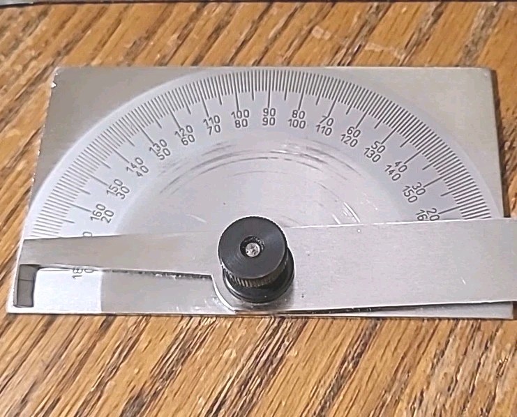 VTG Helios Protractor Square. By Fowler. Original Box. Germany. Machinist Tool
