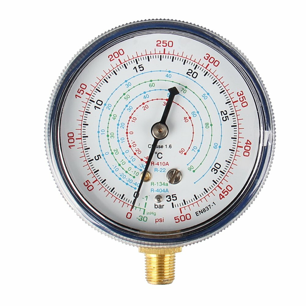 2PACK REPLACEMENT MANIFOLD GAUGES Refrigeration HIGH AND LOW SIDE RED& BLUE Tool