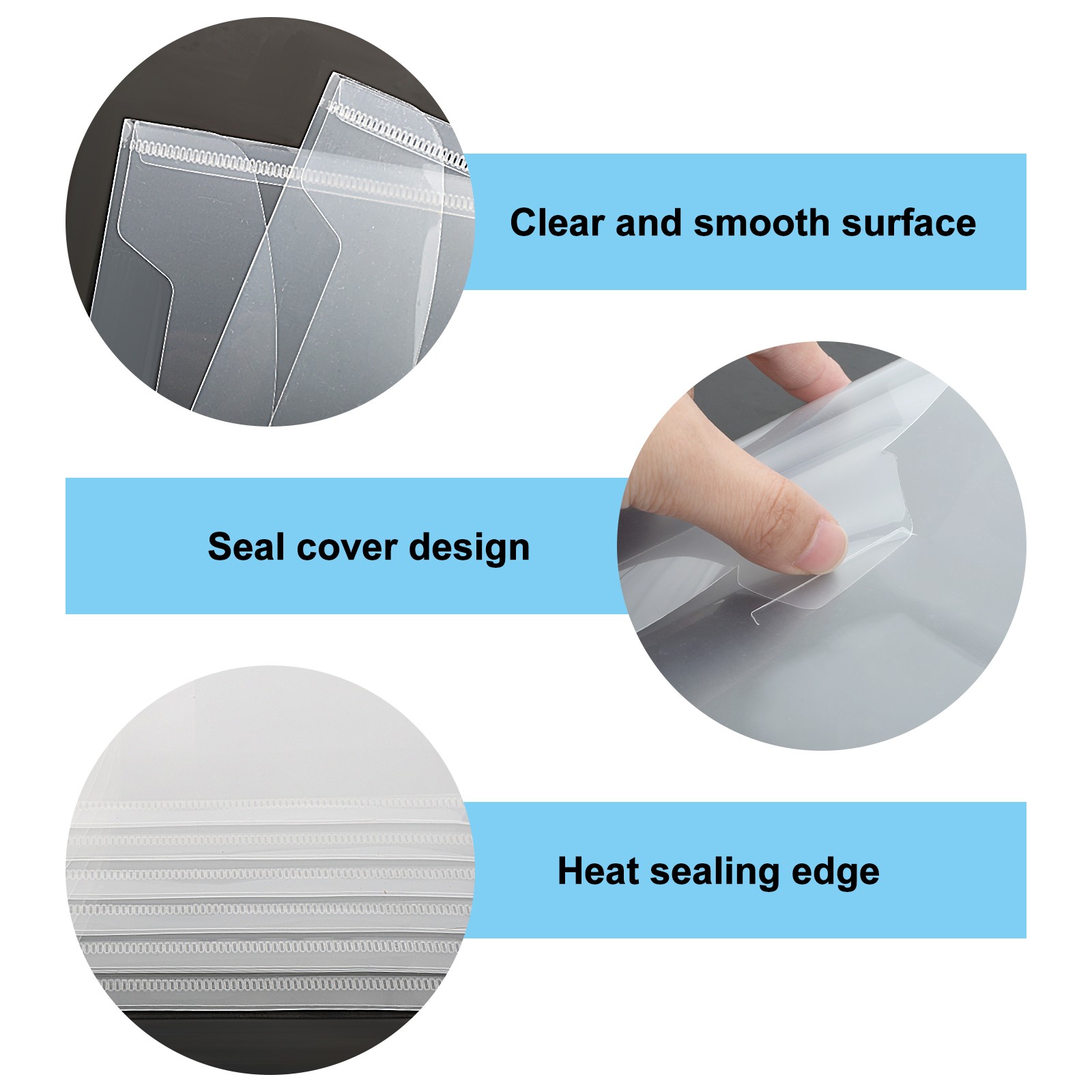 20x Stamp and Die Storage Set PVC Bags with Magnetic Sheets for DIY Scrapbooking