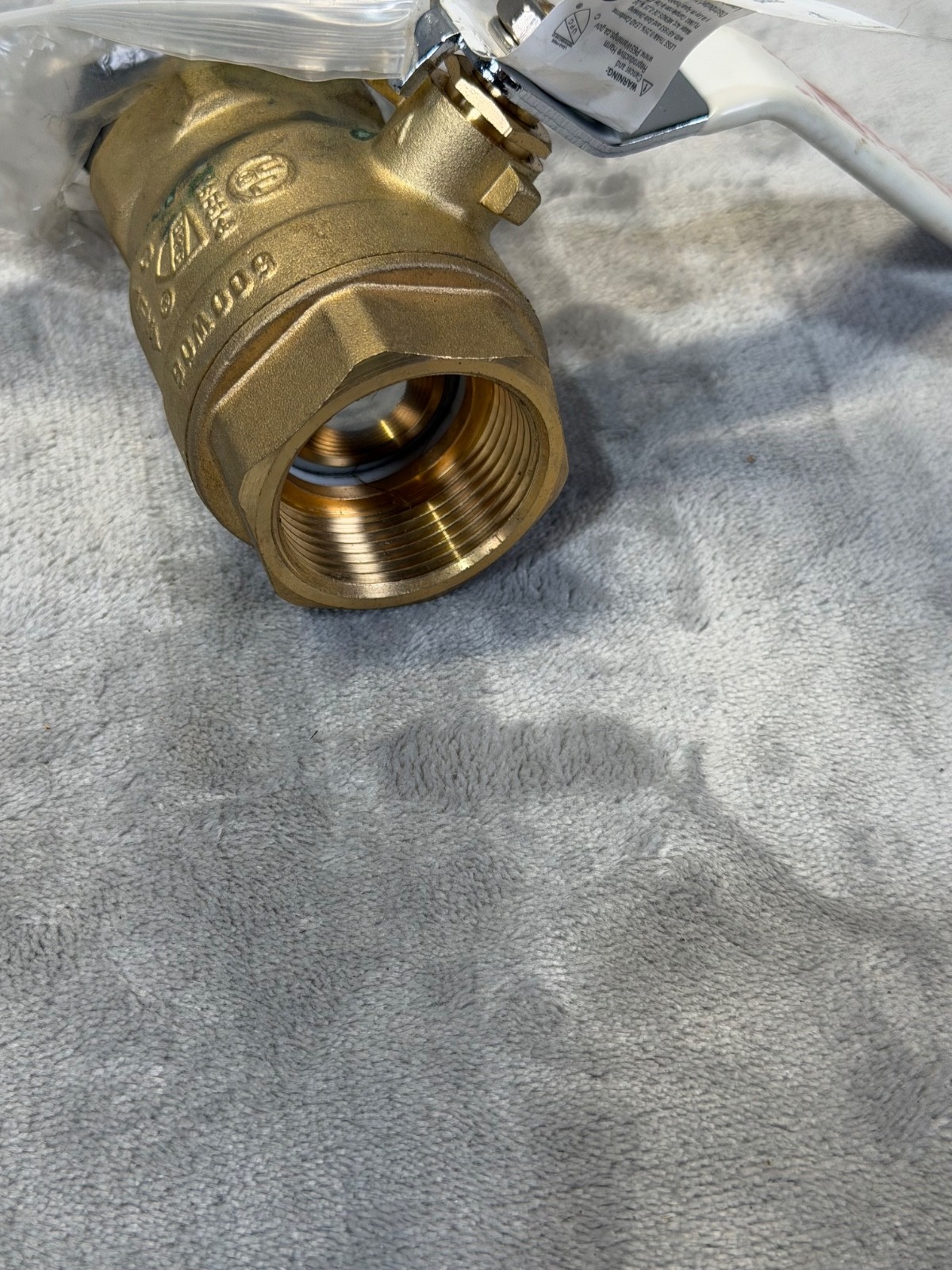 RB Reliabilt Brass Plumbing Ball Valve 1-1/4" Lead Free #0369200